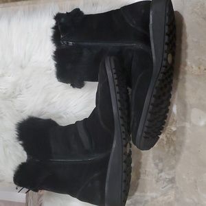 Stuart Weitzman  black suede boots size 8.5